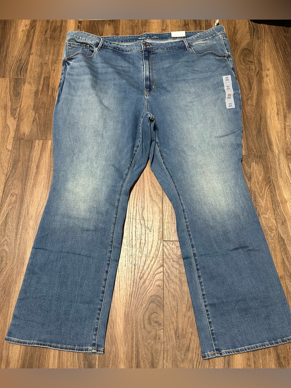 Old Navy Jeans Womens 30 Mid Rise Kicker Bootcut Stretch Denim Casual Pants NWT